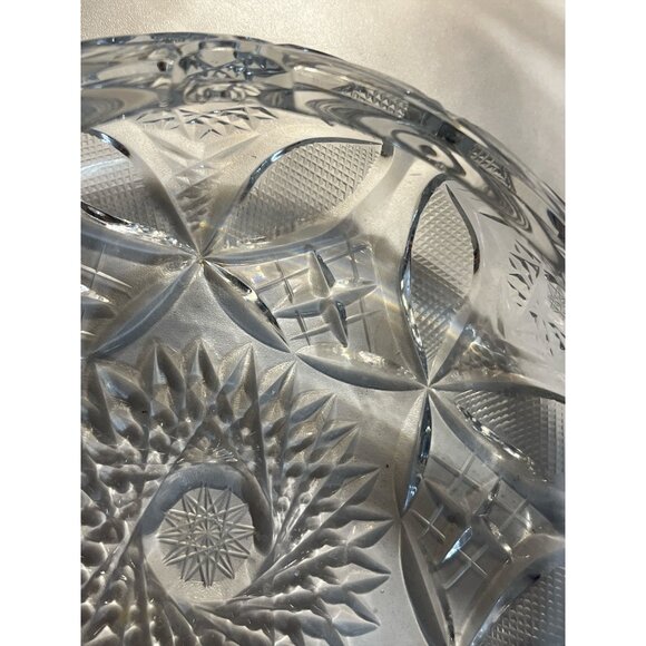 Antique American Brilliant Cut Glass Ashtray – 6” with Cigarette Rests – Deep Ge - Picture 5 of 5